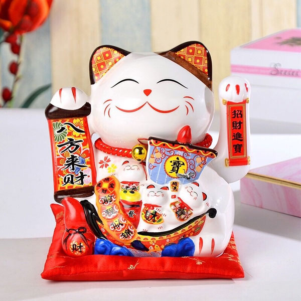 Hình ảnh mèo vẫy tay Thuận Buồm Xuôi Gió