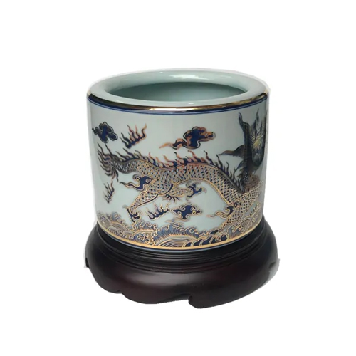 Bát hương men ngọc bằng sứ mẫu DTBT-017 - Ảnh 4