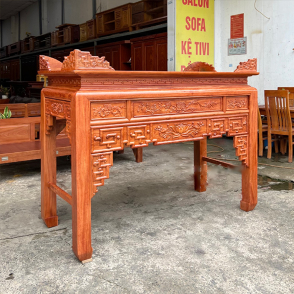 Chân bàn bo tròn đều, khung gỗ chắc chắn, thi công tỉ mỉ giúp tăng độ bền và tính thẩm mỹ Chân bàn bo tròn đều, khung gỗ chắc chắn, thi công tỉ mỉ giúp tăng độ bền và tính thẩm mỹ