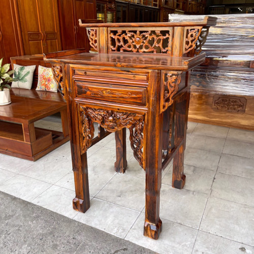 Bàn thờ gia tiên gỗ muồng 2 tầng mẫu BT-028 - Ảnh 5