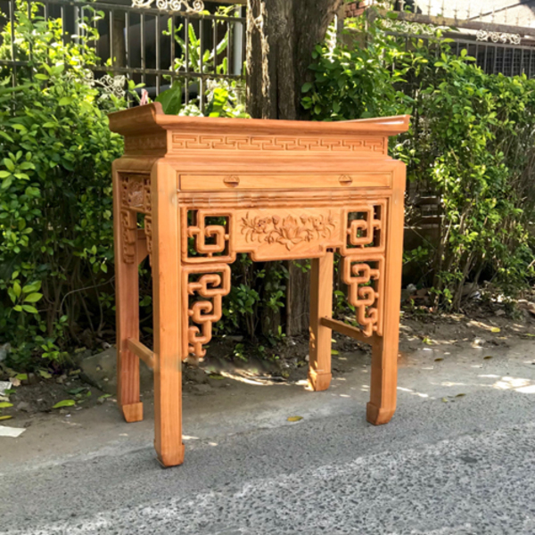 Hình ảnh bàn thờ gỗ gõ đỏ mẫu BT-024 Hình ảnh bàn thờ gỗ gõ đỏ mẫu BT-024