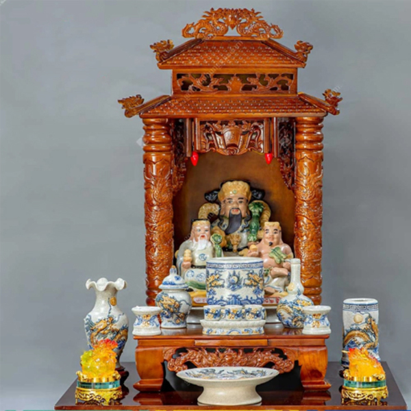 Hình ảnh bộ đồ thờ thần tài bằng sứ mẫu DTBS-001 Hình ảnh bộ đồ thờ thần tài bằng sứ mẫu DTBS-001