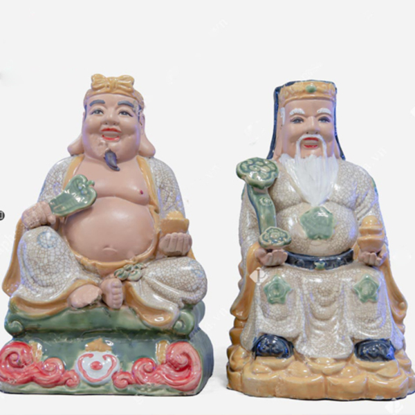 Hình ảnh 2 ông Thần Tài và Thổ Địa
