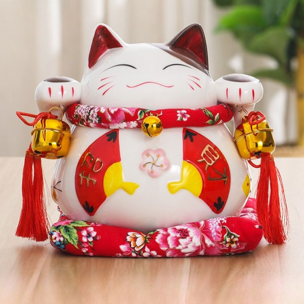 Mèo thần tài làm từ gốm sứ được nhiều khách hàng tin tưởng lựa chọn Mèo thần tài làm từ gốm sứ được nhiều khách hàng tin tưởng lựa chọn