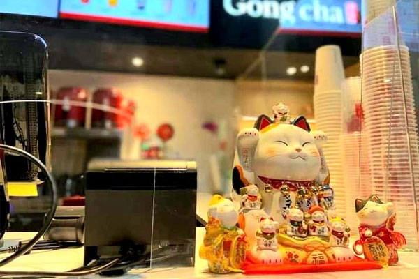 Đặt mèo thần tài ở quầy thu ngân hoặc khu vực kinh doanh Đặt mèo thần tài ở quầy thu ngân hoặc khu vực kinh doanh