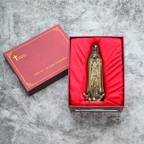 Tượng Đức Mẹ Fatima màu cổ điển TCG-007