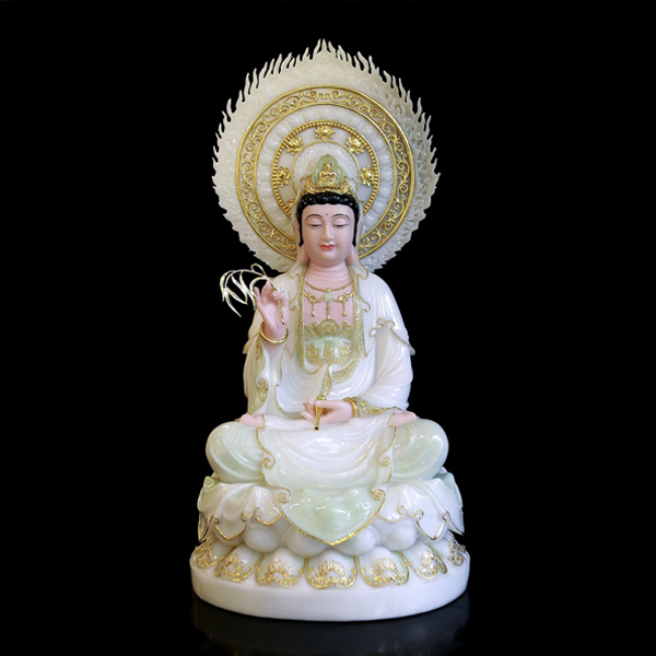 Tượng Phật Quan Thế Âm Bồ Tát được tác chi tiết, tinh xảo thể hiện thần thái của Ngài Tượng Phật Quan Thế Âm Bồ Tát được tác chi tiết, tinh xảo thể hiện thần thái của Ngài