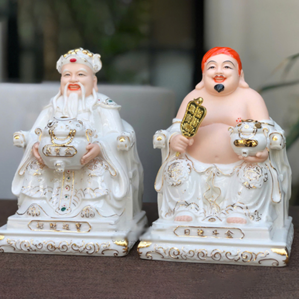 Bộ tượng Thần Tài – Thổ Địa có màu sắc hài hòa, tạo hình phúc hậu, dễ phối bàn thờ Bộ tượng Thần Tài – Thổ Địa có màu sắc hài hòa, tạo hình phúc hậu, dễ phối bàn thờ