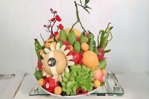Những trái cây cúng Ông Địa Thần Tài tốt nhất gồm cam, dứa, bưởi, chuối,...