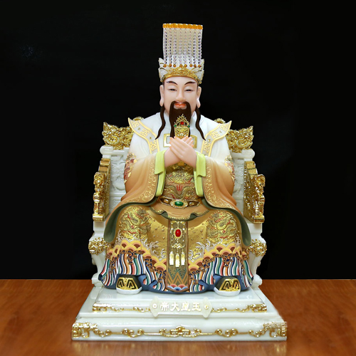 Tượng Ngọc Hoàng Vương Mẫu bằng bột đá mẫu TNH-001 - Ảnh 2
