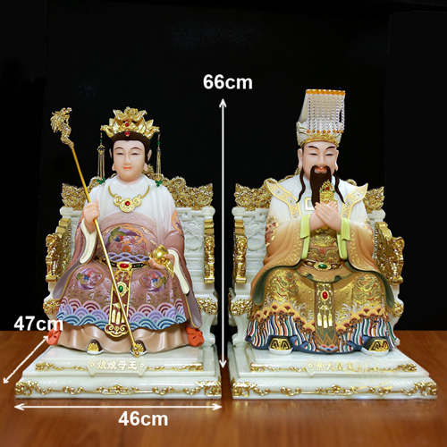 Tượng Ngọc Hoàng Vương Mẫu bằng bột đá mẫu TNH-001 - Ảnh 12