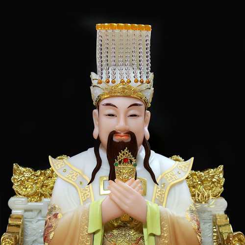 Tượng Ngọc Hoàng Vương Mẫu bằng bột đá mẫu TNH-001 - Ảnh 3