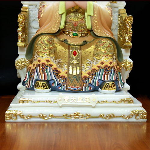 Tượng Ngọc Hoàng Vương Mẫu bằng bột đá mẫu TNH-001 - Ảnh 6