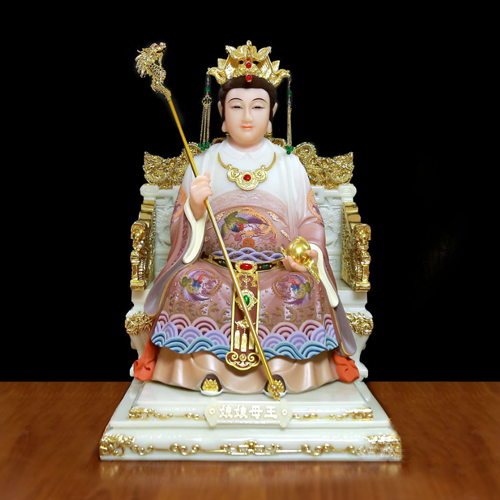Tượng Ngọc Hoàng Vương Mẫu bằng bột đá mẫu TNH-001 - Ảnh 7